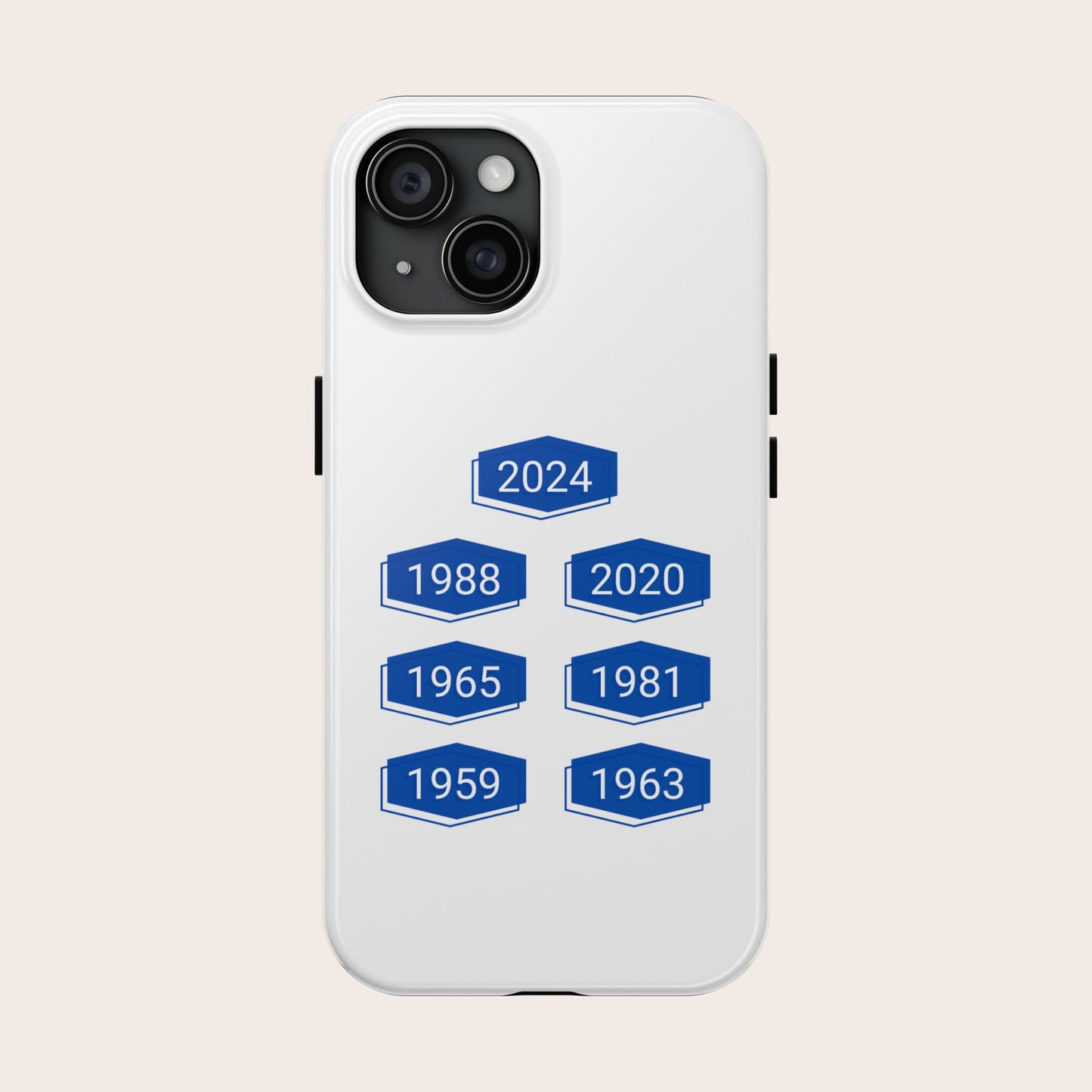 LA Dodgers World Series History iPhone Case